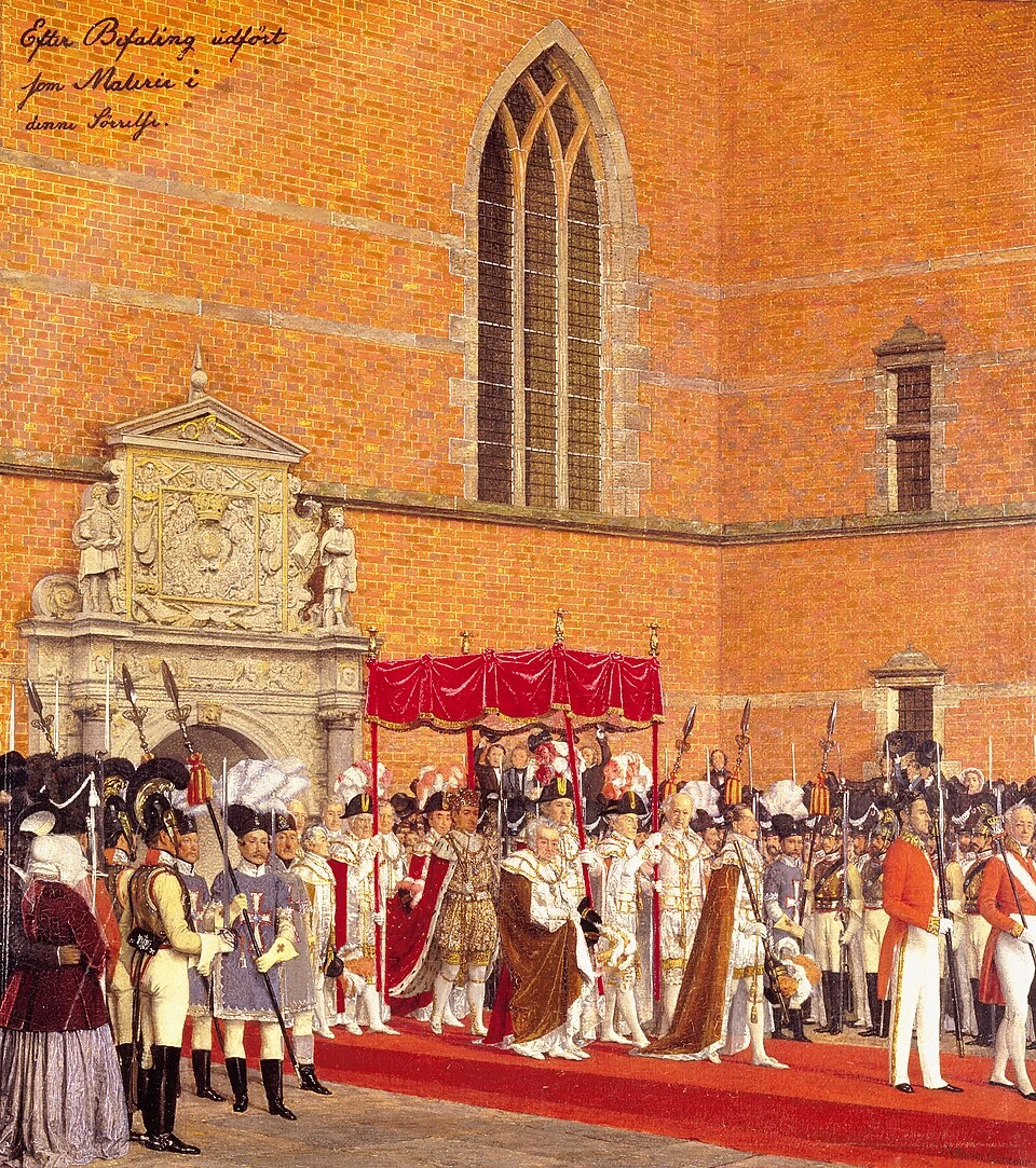 Incoronazione di Christian VIII - castello di Rosenborg